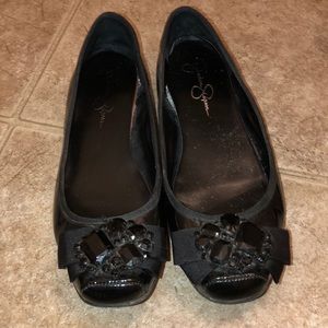 Used Jessica Simpson jewel flats Lepolia